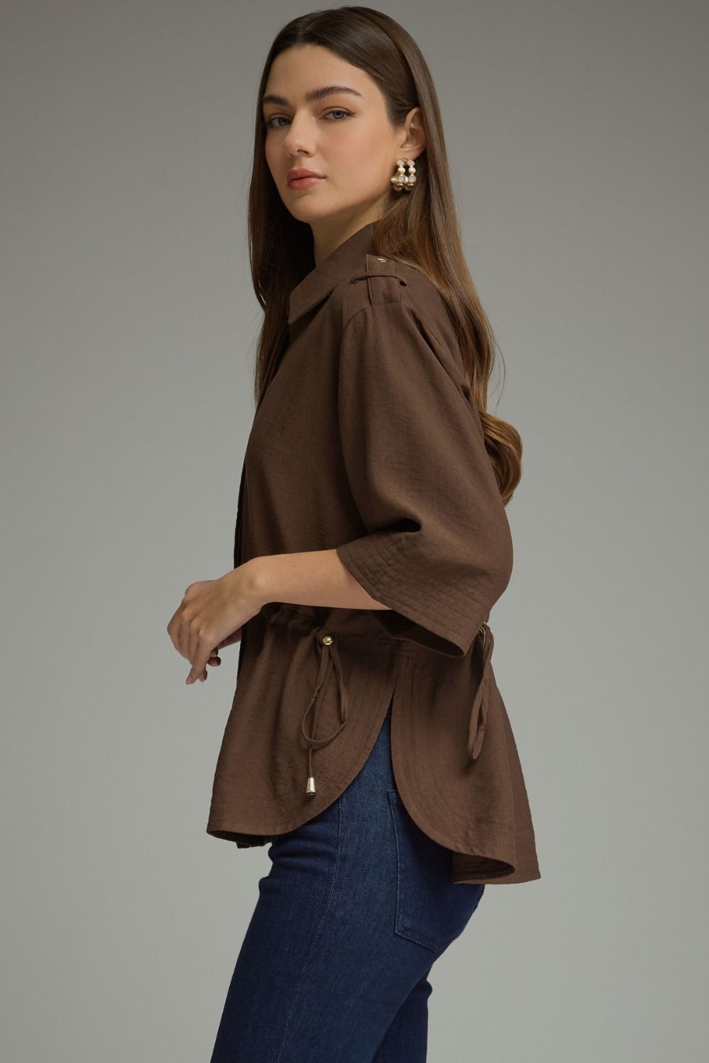 The Qunicy Brown Top | Entro
