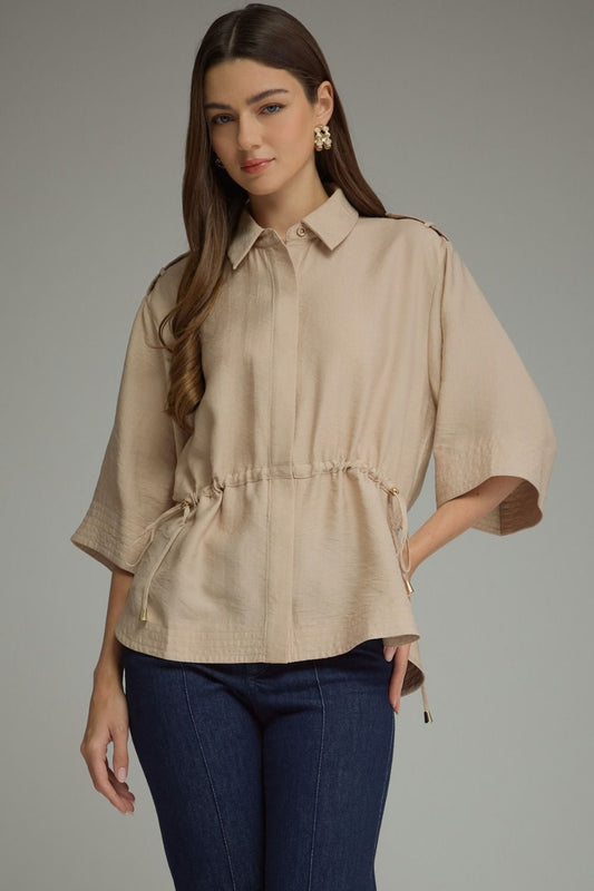 The Qunicy Ecru Top | Entro