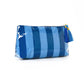 Medium Stripe Makeup Bag | Waterproof