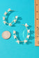 Daisy Flower Charm Hoop Earrings