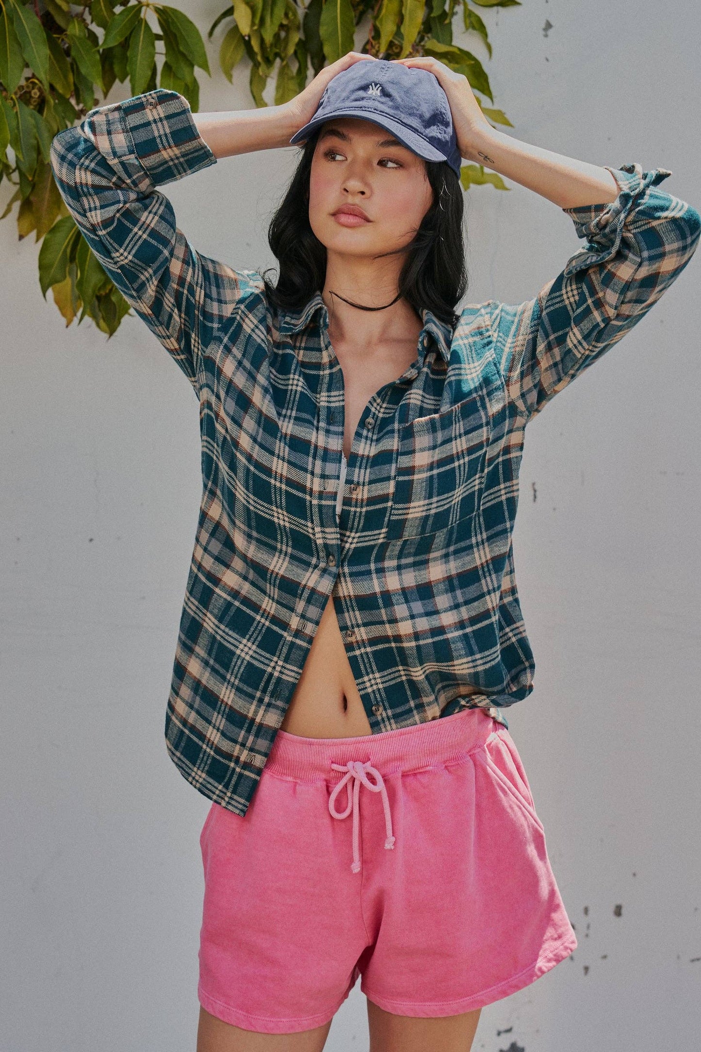 Mrs. Plaid Button Up | Urban Daizy