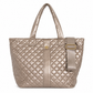 Diamond Tote Shoulder Bag Champagne Gold