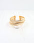 Diana Ribbed Cuff Bracelet Gold