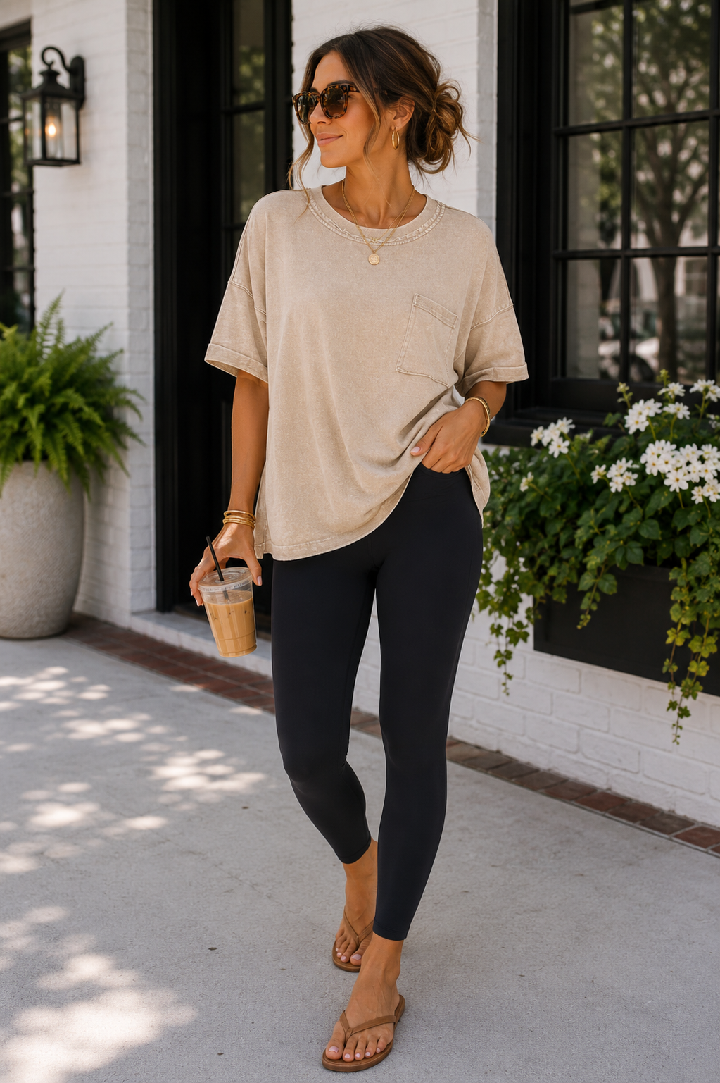 The Everyday French Terry Tee | Taupe