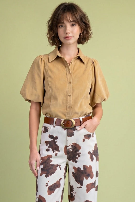 The Honey Cord Top | Easel